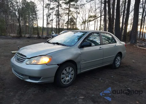 2004 Toyota Corolla Le из США, поврежденный, VIN 2T1BR38E64C182492
